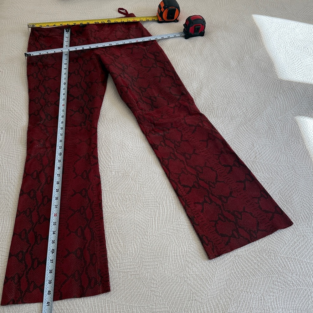 Leather pants Size 11 low waist DKNY